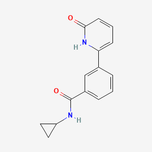 molecular formula C15H14N2O2 B6368440 6-[3-(Cyclopropylaminocarbonyl)phenyl]-2-hydroxypyridine, 95% CAS No. 1261997-68-5