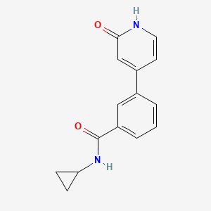 molecular formula C15H14N2O2 B6368468 4-[3-(Cyclopropylaminocarbonyl)phenyl]-2-hydroxypyridine, 95% CAS No. 1261909-90-3