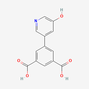 molecular formula C13H9NO5 B6368557 5-(3,5-Dicarboxyphenyl)-3-hydroxypyridine, 95% CAS No. 1261909-97-0