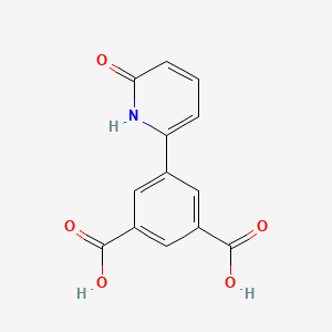 molecular formula C13H9NO5 B6368565 6-(3,5-Dicarboxyphenyl)-2-hydroxypyridine, 95% CAS No. 1261997-77-6
