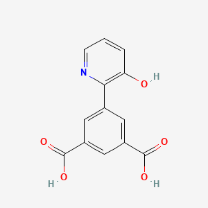 molecular formula C13H9NO5 B6368666 2-(3,5-Dicarboxyphenyl)-3-hydroxypyridine, 95% CAS No. 1261916-56-6
