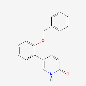 molecular formula C18H15NO2 B6368825 5-(2-Benzyloxyphenyl)-2-hydroxypyridine, 95% CAS No. 1111109-98-8