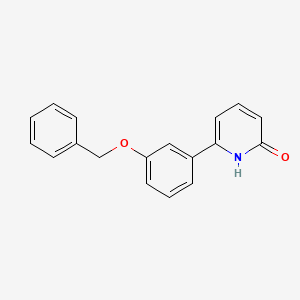 molecular formula C18H15NO2 B6368845 6-(3-Benzyloxyphenyl)-2-hydroxypyridine, 95% CAS No. 1111110-92-9