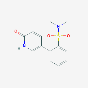 molecular formula C13H14N2O3S B6368888 5-(2-N,N-Dimethylsulfamoylphenyl)-2-hydroxypyridine, 95% CAS No. 1261940-46-8