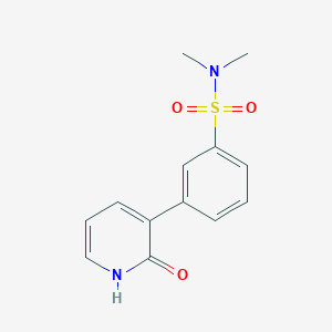 molecular formula C13H14N2O3S B6368894 3-(3-N,N-Dimethylsulfamoylphenyl)-2-hydroxypyridine, 95% CAS No. 1261910-01-3
