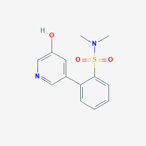 molecular formula C13H14N2O3S B6368896 5-(2-N,N-Dimethylsulfamoylphenyl)-3-hydroxypyridine, 95% CAS No. 1261958-74-0