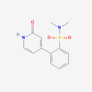 molecular formula C13H14N2O3S B6368904 4-(2-N,N-Dimethylsulfamoylphenyl)-2-hydroxypyridine, 95% CAS No. 1261945-95-2