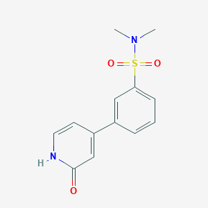 molecular formula C13H14N2O3S B6368911 4-(3-N,N-Dimethylsulfamoylphenyl)-2-hydroxypyridine, 95% CAS No. 1261914-64-0