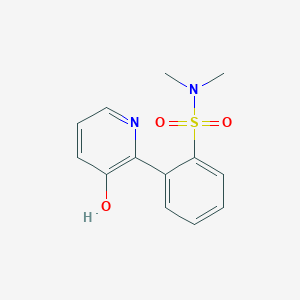 molecular formula C13H14N2O3S B6368918 2-(2-N,N-Dimethylsulfamoylphenyl)-3-hydroxypyridine, 95% CAS No. 1261945-87-2