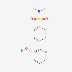 molecular formula C13H14N2O3S B6368926 2-(4-N,N-Dimethylsulfamoylphenyl)-3-hydroxypyridine, 95% CAS No. 1261893-12-2