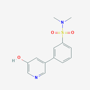 molecular formula C13H14N2O3S B6368929 5-(3-N,N-Dimethylsulfamoylphenyl)-3-hydroxypyridine, 95% CAS No. 1261910-08-0