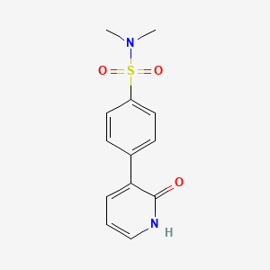 molecular formula C13H14N2O3S B6368930 3-(4-N,N-Dimethylsulfamoylphenyl)-2-hydroxypyridine, 95% CAS No. 1261914-78-6