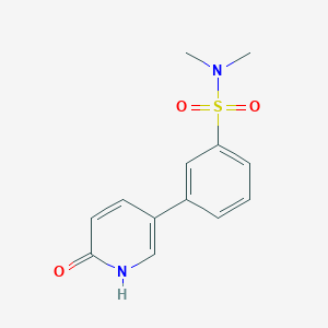 molecular formula C13H14N2O3S B6368932 5-(3-N,N-Dimethylsulfamoylphenyl)-2-hydroxypyridine, 95% CAS No. 1198416-54-4