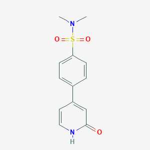 molecular formula C13H14N2O3S B6368939 4-(4-N,N-Dimethylsulfamoylphenyl)-2-hydroxypyridine, 95% CAS No. 1261893-16-6