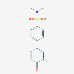 molecular formula C13H14N2O3S B6368950 5-(4-N,N-Dimethylsulfamoylphenyl)-2-hydroxypyridine, 95% CAS No. 1198416-56-6