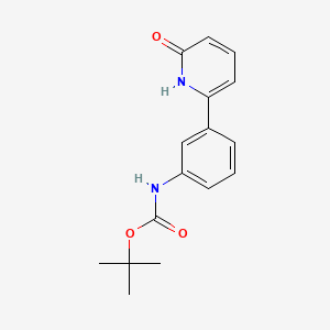 molecular formula C16H18N2O3 B6369022 6-(3-BOC-Aminophenyl)-2-hydroxypyridine, 95% CAS No. 1261993-40-1