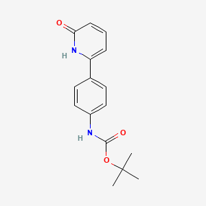 molecular formula C16H18N2O3 B6369055 6-(4-BOC-Aminophenyl)-2-hydroxypyridine, 95% CAS No. 1111114-28-3