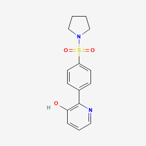 3-Hydroxy-2-[4-(pyrrolidinylsulfonyl)phenyl]pyridine, 95%