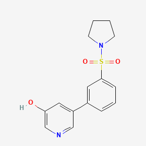 3-Hydroxy-5-[3-(pyrrolidinylsulfonyl)phenyl]pyridine, 95%