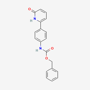 molecular formula C19H16N2O3 B6369195 6-(4-Cbz-Aminopheny)-2-hydroxypyridine, 95% CAS No. 1261940-90-2