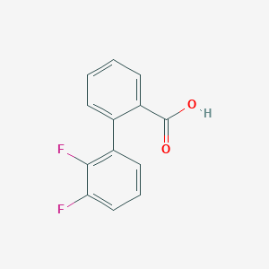 molecular formula C13H8F2O2 B6369251 2-(2,3-Difluorophenyl)benzoic acid, 95% CAS No. 1261911-01-6