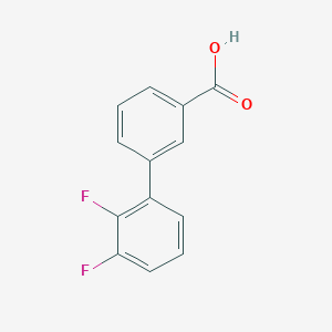 molecular formula C13H8F2O2 B6369256 3-(2,3-Difluorophenyl)benzoic acid, 95% CAS No. 1261941-01-8