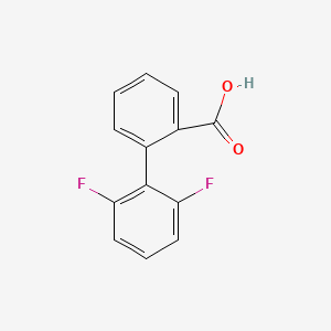 molecular formula C13H8F2O2 B6369261 2-(2,6-Difluorophenyl)benzoic acid, 95% CAS No. 1262000-99-6