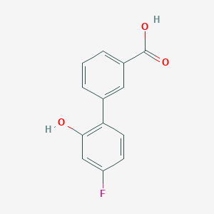 molecular formula C13H9FO3 B6369266 3-(4-Fluoro-2-hydroxyphenyl)benzoic acid, 95% CAS No. 1261889-41-1