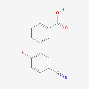 3-(5-Cyano-2-fluorophenyl)benzoic acid, 95%