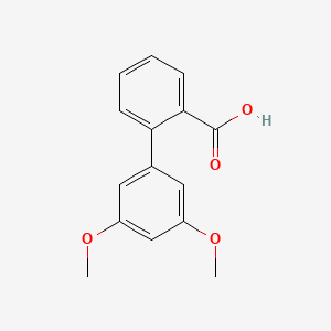 molecular formula C15H14O4 B6369457 2-(3,5-Dimethoxyphenyl)benzoic acid, 95% CAS No. 1261932-82-4