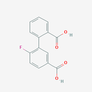 2-(5-Carboxy-2-fluorophenyl)benzoic acid