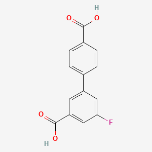 4-(3-Carboxy-5-fluorophenyl)benzoic acid, 95%