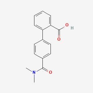 molecular formula C16H15NO3 B6369501 2-[4-(N,N-Dimethylaminocarbonyl)phenyl]benzoic acid, 95% CAS No. 400727-53-9