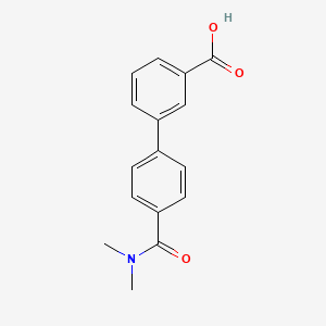 3-[4-(N,N-Dimethylaminocarbonyl)phenyl]benzoic acid, 95%