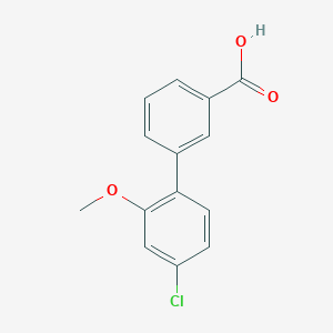 3-(4-Chloro-2-methoxyphenyl)benzoic acid, 95%