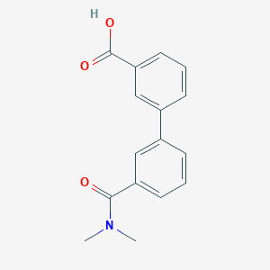 3-[3-(N,N-Dimethylaminocarbonyl)phenyl]benzoic acid