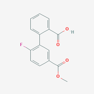 2-(2-Fluoro-5-methoxycarbonylphenyl)benzoic acid