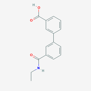 3-[3-(N-Ethylaminocarbonyl)phenyl]benzoic acid