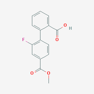 2-(2-Fluoro-4-methoxycarbonylphenyl)benzoic acid, 95%