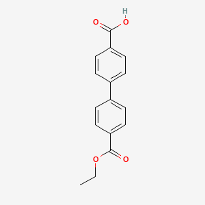 molecular formula C16H14O4 B6369589 4-(4-Ethoxycarbonylphenyl)benzoic acid, 95% CAS No. 80911-54-2