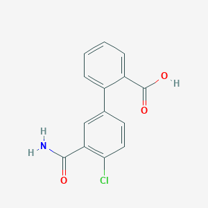 2-(3-Carbamoyl-4-chlorophenyl)benzoic acid, 95%