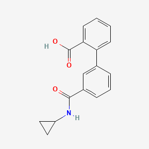 molecular formula C17H15NO3 B6369691 2-[3-(Cyclopropylaminocarbonyl)phenyl]benzoic acid, 95% CAS No. 1261889-51-3