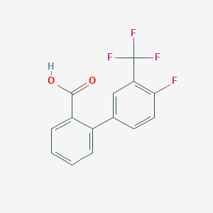 2-(4-Fluoro-3-trifluoromethylphenyl)benzoic acid, 95%