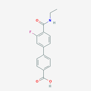 4-[4-(Ethylcarbamoyl)-3-fluorophenyl]benzoic acid, 95%