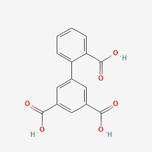 molecular formula C15H10O6 B6369718 2-(3,5-Dicarboxyphenyl)benzoic acid, 95% CAS No. 1261893-73-5