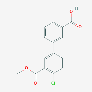 3-(4-Chloro-3-methoxycarbonylphenyl)benzoic acid, 95%