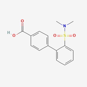 molecular formula C15H15NO4S B6369810 4-(2-N,N-Dimethylsulfamoylphenyl)benzoic acid, 95% CAS No. 1261915-77-8