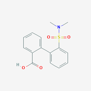 molecular formula C15H15NO4S B6369819 2-(2-N,N-Dimethylsulfamoylphenyl)benzoic acid, 95% CAS No. 1261889-52-4