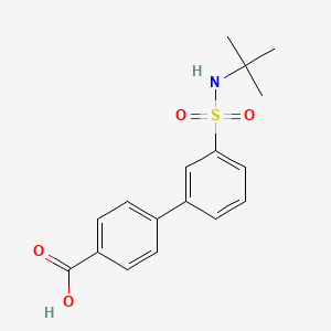 molecular formula C17H19NO4S B6369877 4-(3-t-Butylsulfamoylphenyl)benzoic acid, 95% CAS No. 1261933-17-8