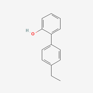 molecular formula C14H14O B6369918 2-(4-Ethylphenyl)phenol, 95% CAS No. 374936-04-6